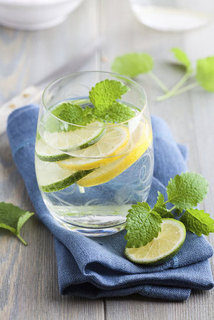 Detox With Lemon Cucumber Ginger Mint Water