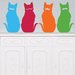 Mustached Cat Wall Decals