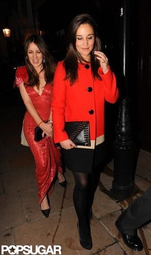Pippa Middleton left the club.
Pippa Middleton left the club.