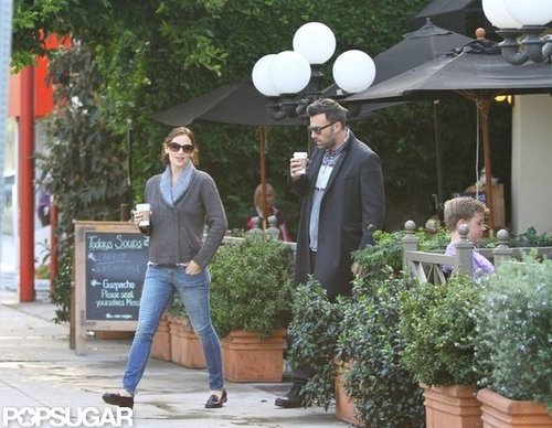 Ben Affleck took Jennifer Garner to make a morning coffee stop.
Ben Affleck took Jennifer Garner to make a morning coffee stop.