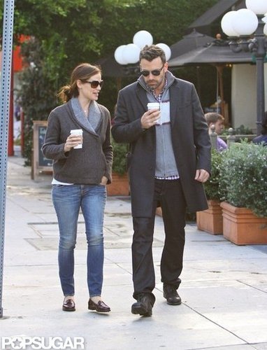Jennifer Garner and Ben Affleck left their local Starbucks.
Jennifer Garner and Ben Affleck left their local Starbucks.