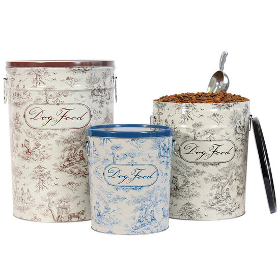 Pet Food Canister and Bowl
