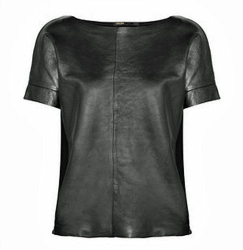 Maje Leather Tee Maje Leather Tee