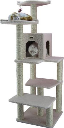 Made from pressed wood with faux-fleece covering, this multilevel cat tree ($132) has plenty of scratching posts and landings for your cat to explore.
Made from pressed wood with faux-fleece covering, this multilevel cat tree ($132) has plenty of scratching posts and landings for your cat to explore.