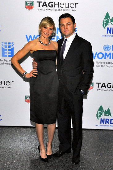 Cameron Diaz and Leonardo DiCaprio attended a Tag Heuer event. Cameron Diaz and Leonardo DiCaprio attended a Tag Heuer event.