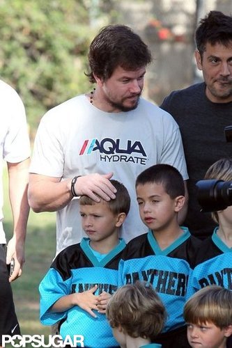 Mark Wahlberg and Michael Wahlberg lined up for a photo.
Mark Wahlberg and Michael Wahlberg lined up for a photo.