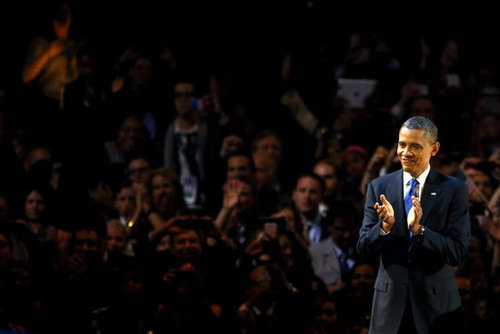 President Obama Wins! See Pictures of His Celebratory Event in Chicago President Obama Wins! See Pictures of His Celebratory Event in Chicago