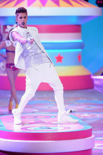 Justin Bieber performed in NYC.
Justin Bieber performed in NYC.