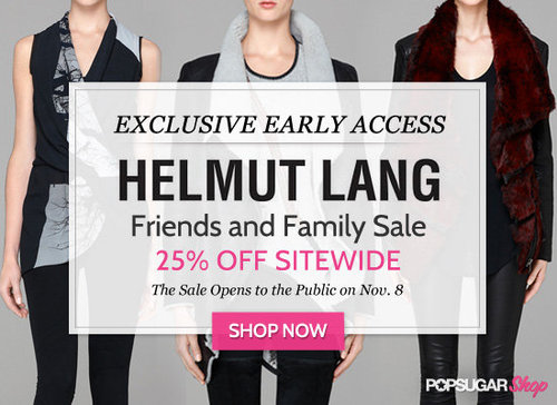 Exclusive Early Access to Helmut Lang's Friends and Family Sale