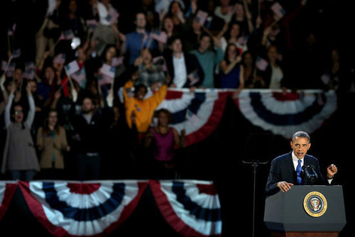 President Obama Wins! See Pictures of His Celebratory Event in Chicago President Obama Wins! See Pictures of His Celebratory Event in Chicago