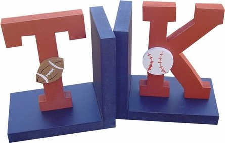 Rosenberry Rooms Varsity Initial Bookends Rosenberry Rooms Varsity Initial Bookends