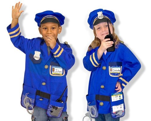 Melissa & Doug Police Officer Costume Deluxe Role Play Set