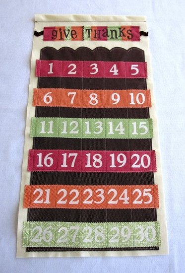 Give Thanks Thanksgiving Countdown Calendar