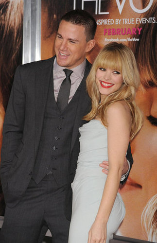 Channing Tatum joined his smiley costar, Rachel McAdams, at their LA premiere of The Vow in February 2012.
Channing Tatum joined his smiley costar, Rachel McAdams, at their LA premiere of The Vow in February 2012.