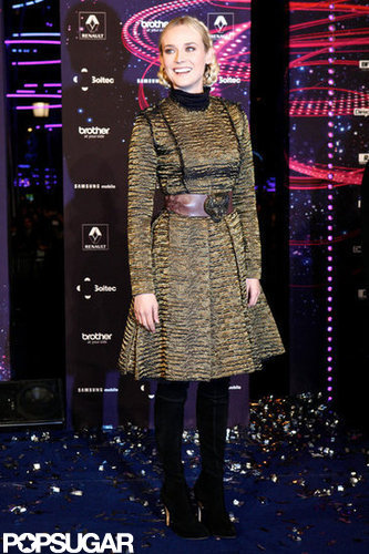 Diane Kruger helped launch the holiday lights in Paris.
Diane Kruger helped launch the holiday lights in Paris.
