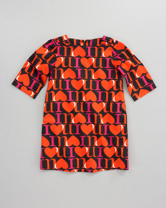 Milly Minis I Love You Shift Dress Milly Minis I Love You Shift Dress
