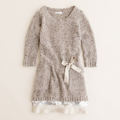 J.Crew Shimmer Trim Sweater Dress J.Crew Shimmer Trim Sweater Dress