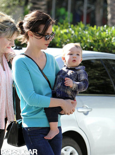 January Jones gave Xander Jones a lift.
January Jones gave Xander Jones a lift.