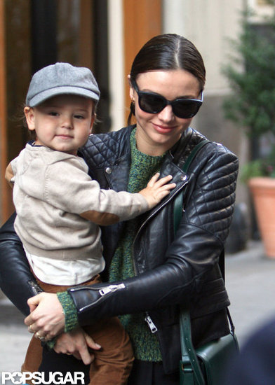 Miranda Kerr smiled as she held Flynn Bloom in NYC.
Miranda Kerr smiled as she held Flynn Bloom in NYC.
