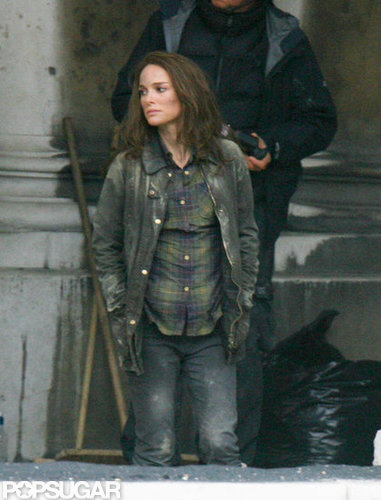 Natalie Portman was on set in London.
Natalie Portman was on set in London.