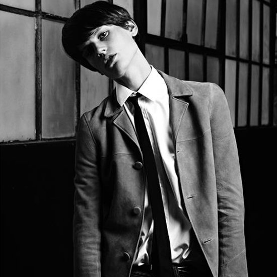 Saskia de Brauw in Saint Laurent Spring 2013 Men's Campaign Saskia de Brauw in Saint Laurent Spring 2013 Men's Campaign