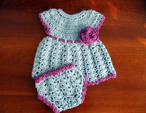 Loopit Crochet Baby Dress Loopit Crochet Baby Dress