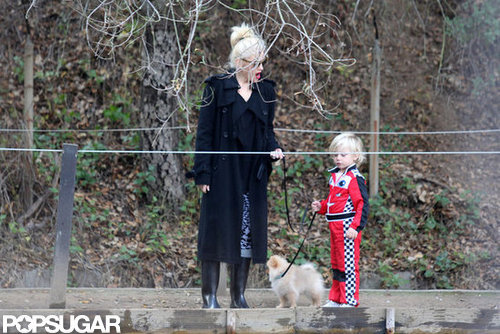 Gwen Stefani had the company of son Zuma for a hike in LA.
Gwen Stefani had the company of son Zuma for a hike in LA.