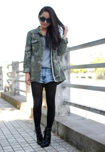Transform your favorite Summer cutoffs with tights and a touch of camo.
Source: Lookbook.nu
Transform your favorite Summer cutoffs with tights and a touch of camo.
Source: Lookbook.nu