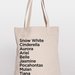 Princess Names Tote
