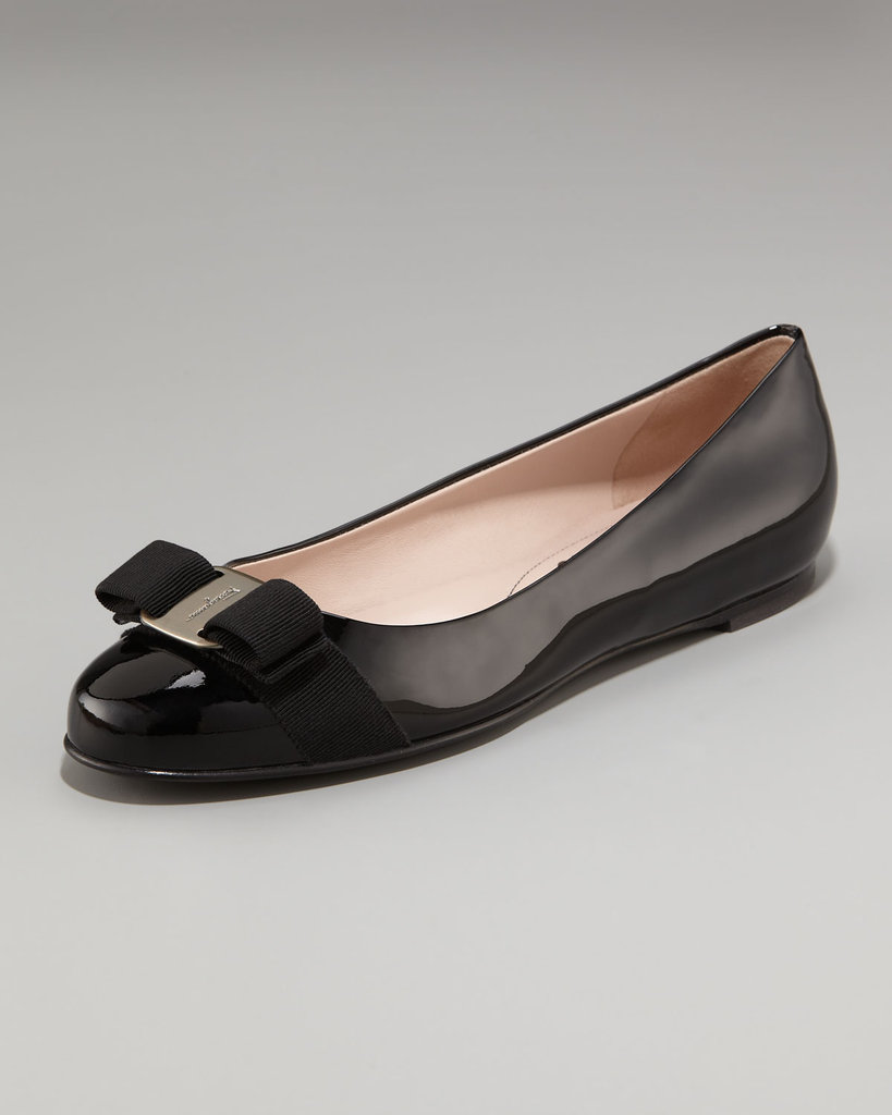 I actually used to not like these so much, but after a little growing up (on my part) and countless Alexa Chung-wore-those-too sightings, I'm obsessed with these Salvatore Ferragamo Varina patent ballerina flats ($425). It's a classic, no-fail flat silhouette with a ladylike twist — I'm considering this a life investment.
— Marisa Tom, associate editor
I actually used to not like these so much, but after a little growing up (on my part) and countless Alexa Chung-wore-those-too sightings, I'm obsessed with these Salvatore Ferragamo Varina patent ballerina flats ($425). It's a classic, no-fail flat silhouette with a ladylike twist — I'm considering this a life investment.
— Marisa Tom, associate editor