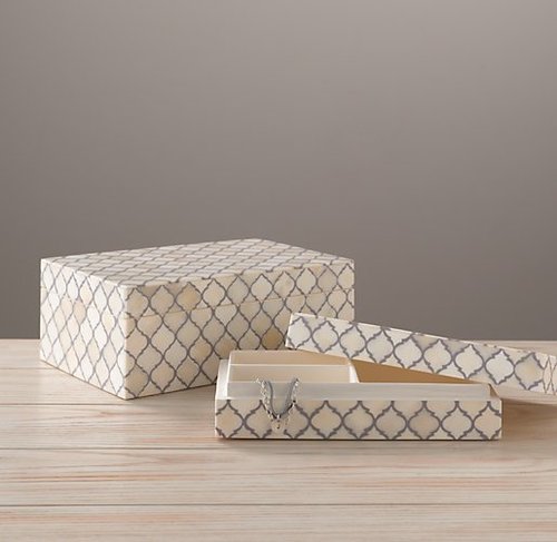 Restoration Hardware Bone Inlay Jewelry Box Restoration Hardware Bone Inlay Jewelry Box