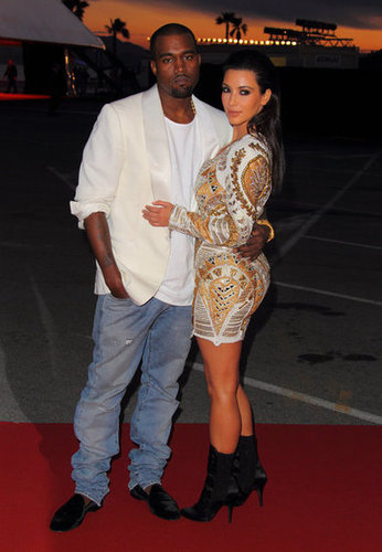 Kim Kardashian and Kanye West posed together at the Cannes Film Festival in May 2012.
Kim Kardashian and Kanye West posed together at the Cannes Film Festival in May 2012.