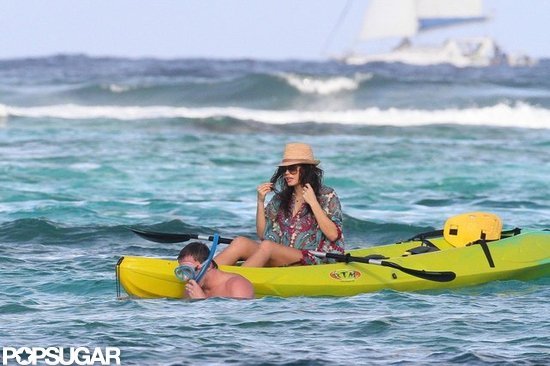 Jenna Dewan kayaked, while Channing Tatum snorkeled.
Jenna Dewan kayaked, while Channing Tatum snorkeled.