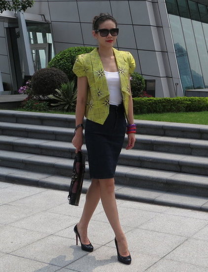 Printed Jacket Outfit
