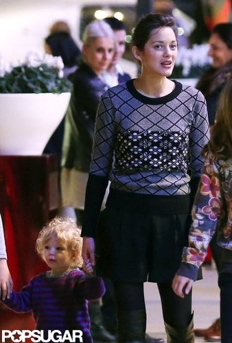 Marion Cotillard and Marcel Cheer Dad Guillaume Canet on to a Win Marion Cotillard and Marcel Cheer Dad Guillaume Canet on to a Win