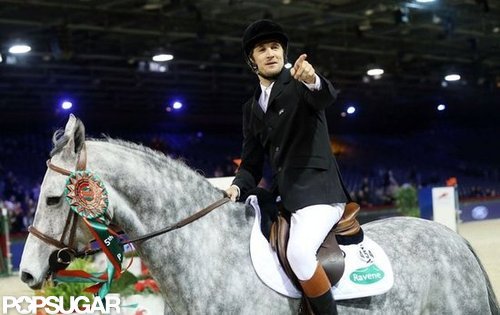 Guillaume Canet showed off his skills on a horse at the Paris Masters.
Guillaume Canet showed off his skills on a horse at the Paris Masters.