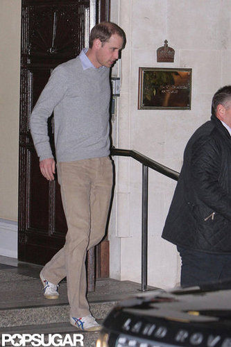 Prince William Visits Pregnant Kate Middleton in the Hospital Prince William Visits Pregnant Kate Middleton in the Hospital