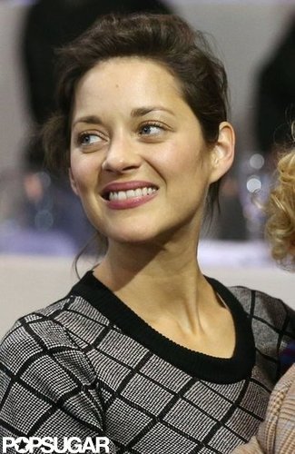 Marion Cotillard had a smile on her face at the Paris Masters.
Marion Cotillard had a smile on her face at the Paris Masters.