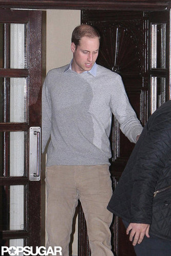 Prince William Visits Pregnant Kate Middleton in the Hospital Prince William Visits Pregnant Kate Middleton in the Hospital