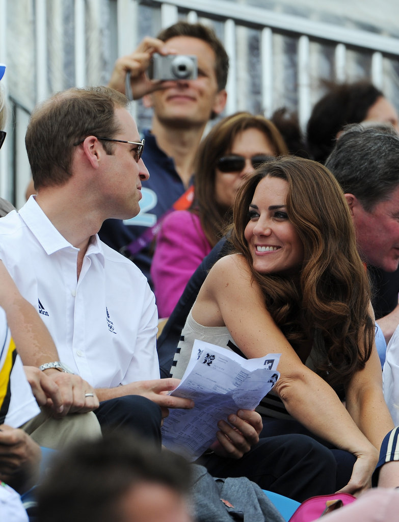 Kate gave her husband a sweet look during the 2012 Olympics.
Kate gave her husband a sweet look during the 2012 Olympics.