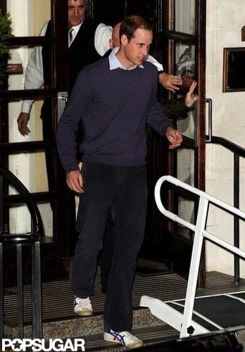 Prince William Returns to Pregnant Kate's Side at the Hospital Prince William Returns to Pregnant Kate's Side at the Hospital