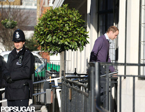 Prince William headed into a London hospital.
Prince William headed into a London hospital.