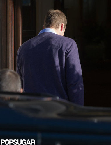 Prince William saw his pregnant wife in the hospital.
Prince William saw his pregnant wife in the hospital.