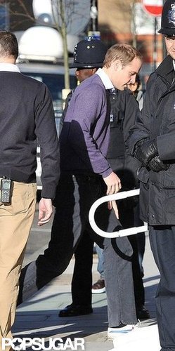 Prince William arrived at the hospital to see Kate Middleton.
Prince William arrived at the hospital to see Kate Middleton.