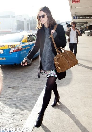 Keira Knightley Makes a Stylish Landing at LAX Keira Knightley Makes a Stylish Landing at LAX