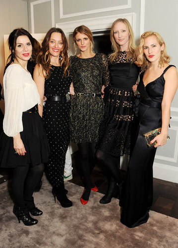 Lara Bohinc, Alice Temperley, Jacquetta Wheeler, Jade Parfitt, and Charlotte Dellal Lara Bohinc, Alice Temperley, Jacquetta Wheeler, Jade Parfitt, and Charlotte Dellal