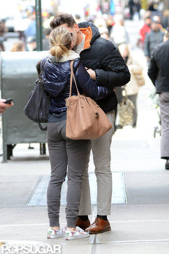 Scarlett Johansson Kisses Her New Man in NYC Scarlett Johansson Kisses Her New Man in NYC