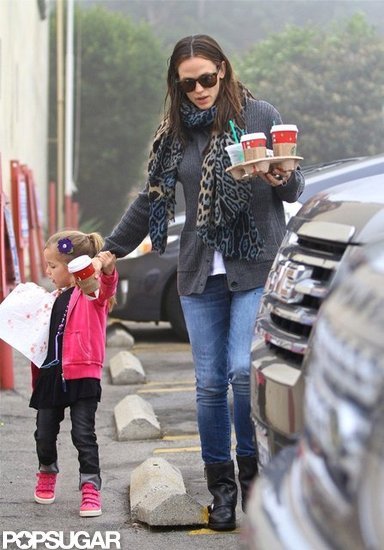 Jennifer Garner held hands with Seraphina Affleck.
Jennifer Garner held hands with Seraphina Affleck.