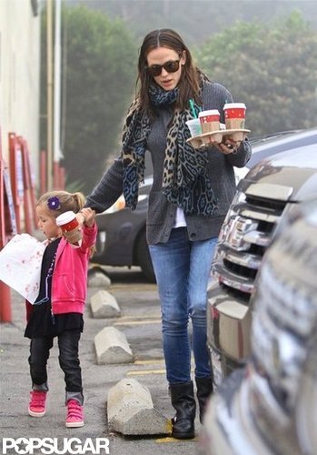 Jennifer Garner held hands with Seraphina Affleck.
Jennifer Garner held hands with Seraphina Affleck.