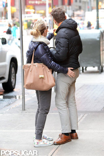 Scarlett Johansson Kisses Her New Man in NYC Scarlett Johansson Kisses Her New Man in NYC